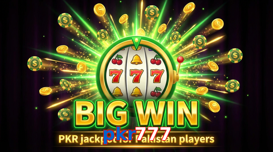 Big win animation on Pkr777 slot game